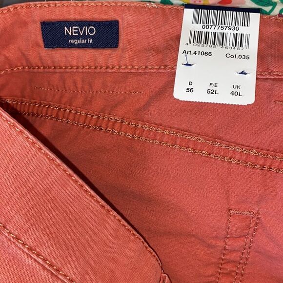 Altelier Gardeur Men’s 40x34 Rust Nevio Regular Fit Cashmere Cotton Jeans Pants - Picture 5 of 8